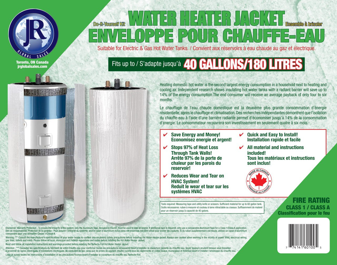 40 Gallon ‘Standard’ Water Heater Jacket