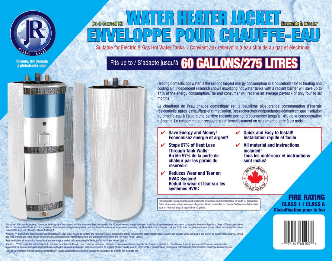 50-60 Gallon ‘Standard’ Water Heater Jacket