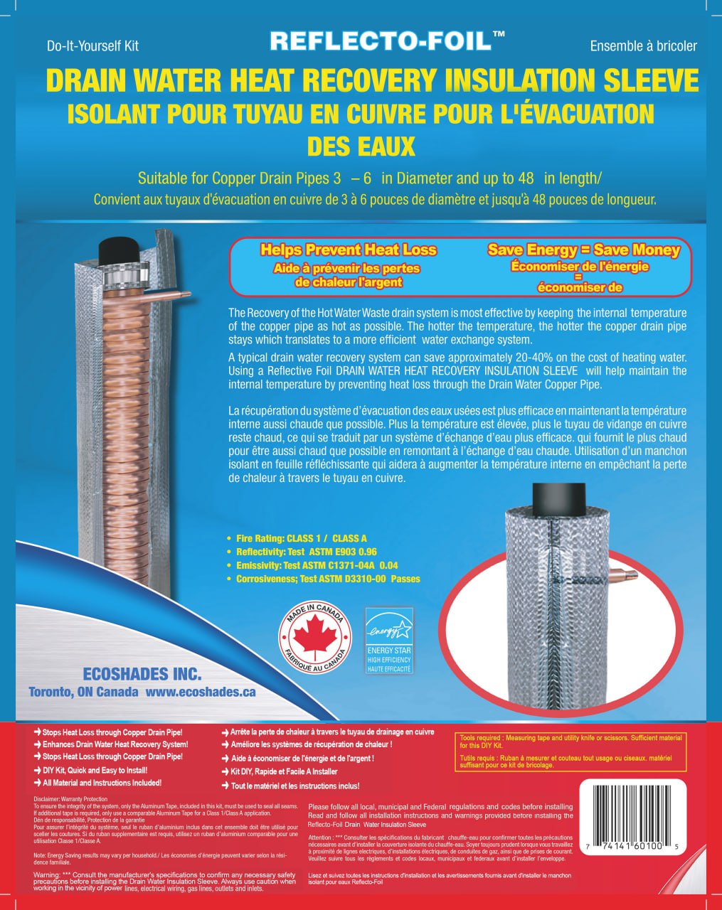 DRAIN PIPE HEAT RECOVERY