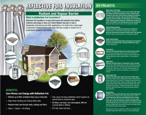 Reflective Thermal Double Bubble Foil Insulation 24” x 10’/ 24" x 25'/ 24” x 50’/48” x 10”/ 48” x 25’/ 48" x 50'/