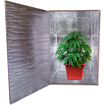 Cannabis DIY Reflective Thermal Foil Insulation Kit For Personal Grow Box 48" X 48"X 48"